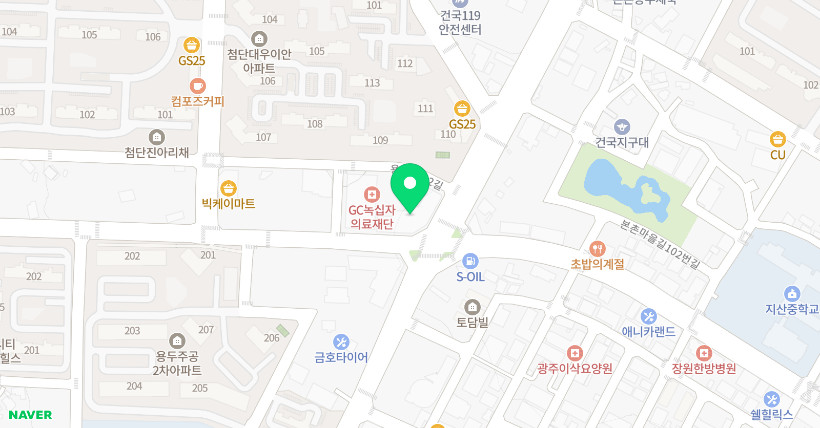 씨투엠브레인 영어 위치