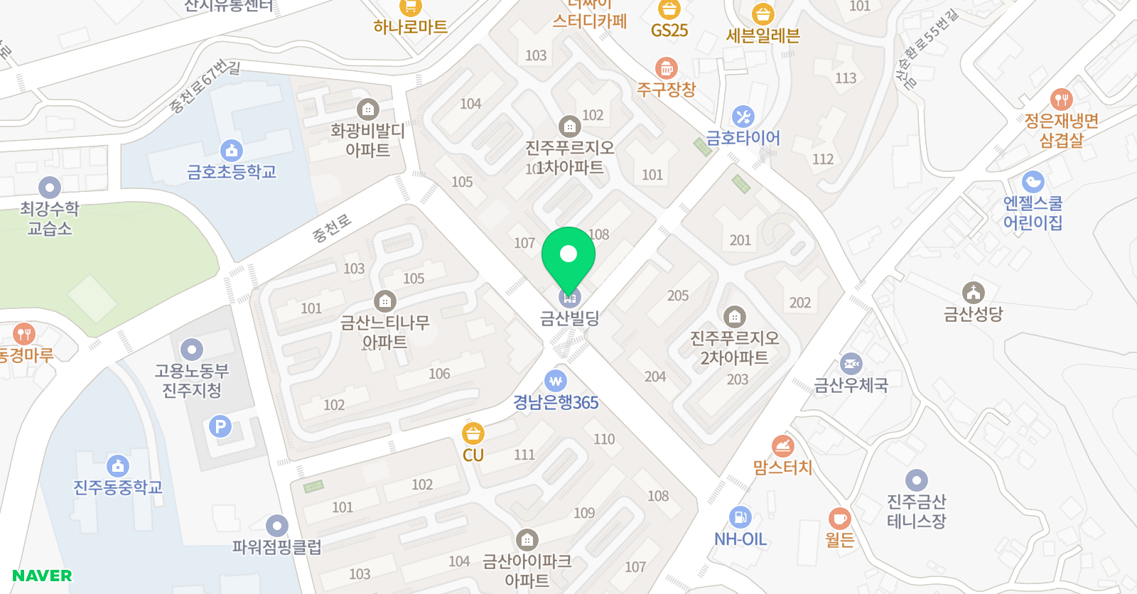 파머스 영어 금산캠퍼스 위치