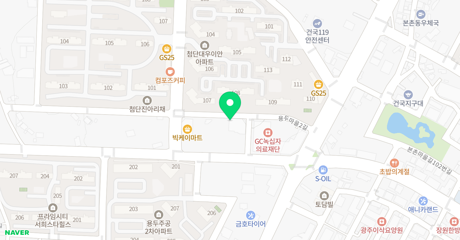 한우리독서토론논술 용두독서교실 위치