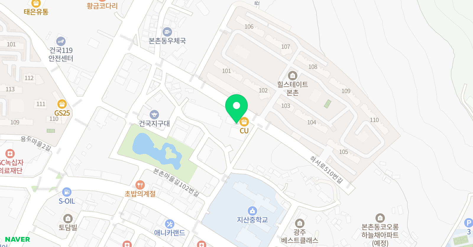 윤선생 우리집앞 영어교실 본촌점 위치