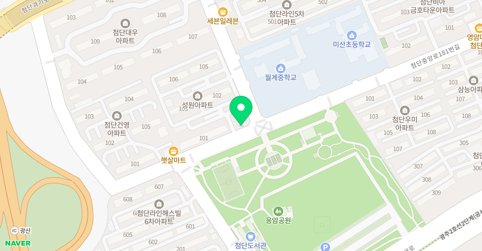 미산태권도 MTA 광주월계점 위치