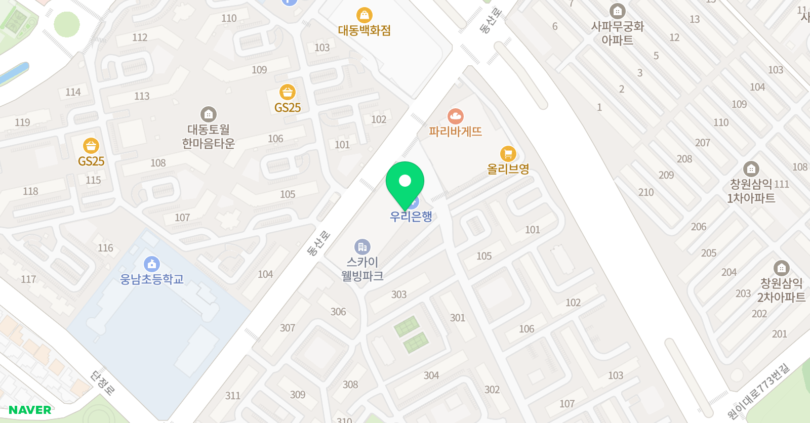 사고력발전소 수학전문학원 위치