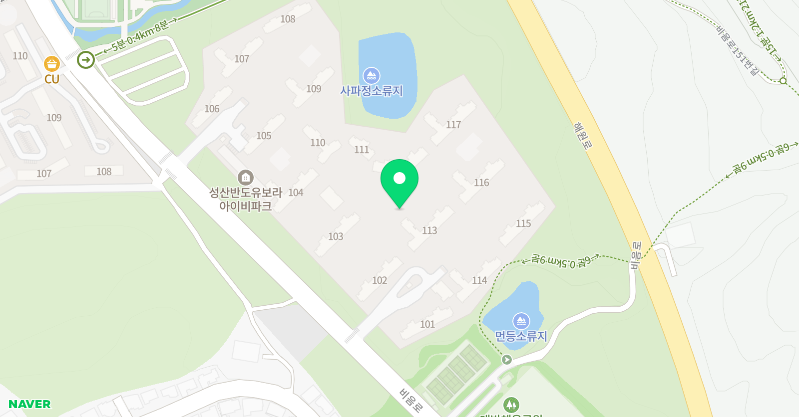 크리아트 창원사파유보라 교육원 위치