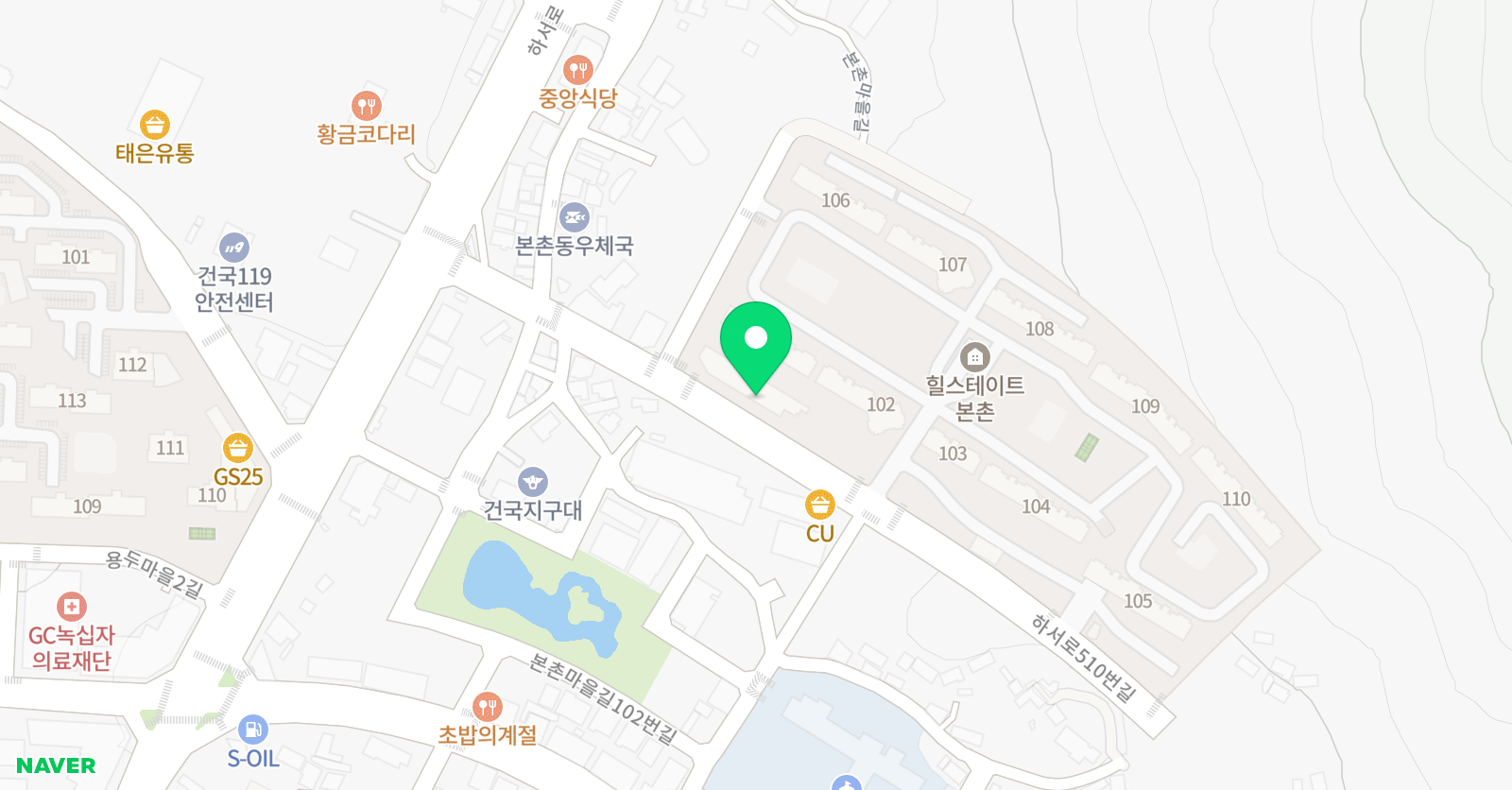 이정호 태권도 위치