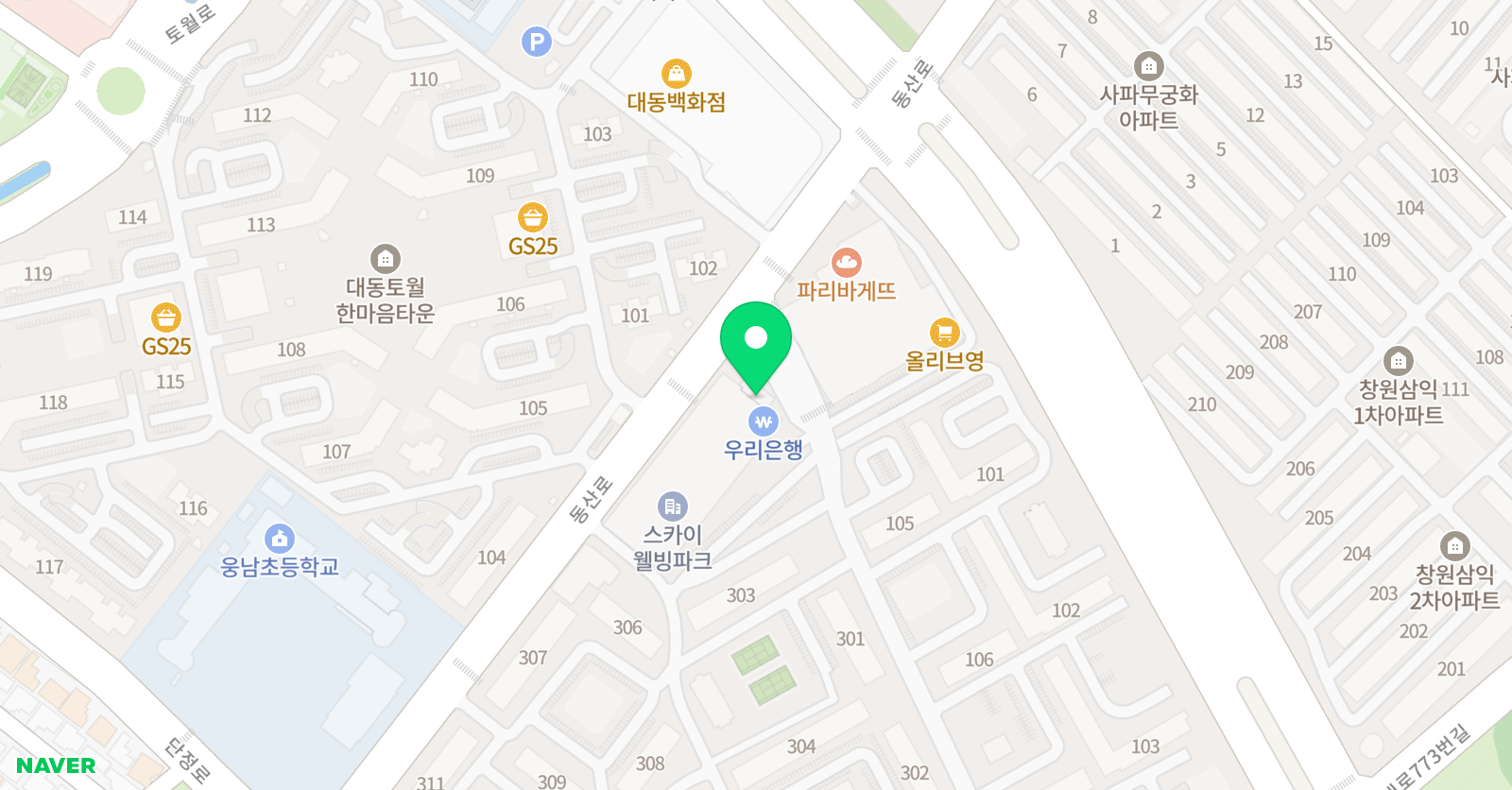 한솔 음악학원 위치