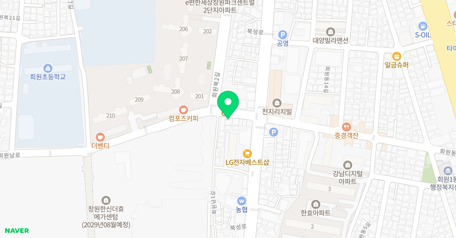 드림 영어전문학원 위치