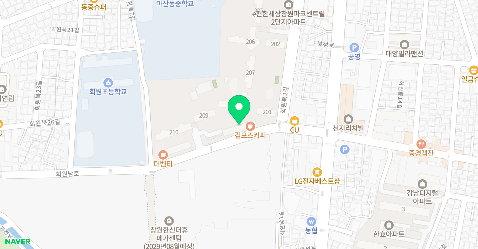 어린음악대 회원원 위치