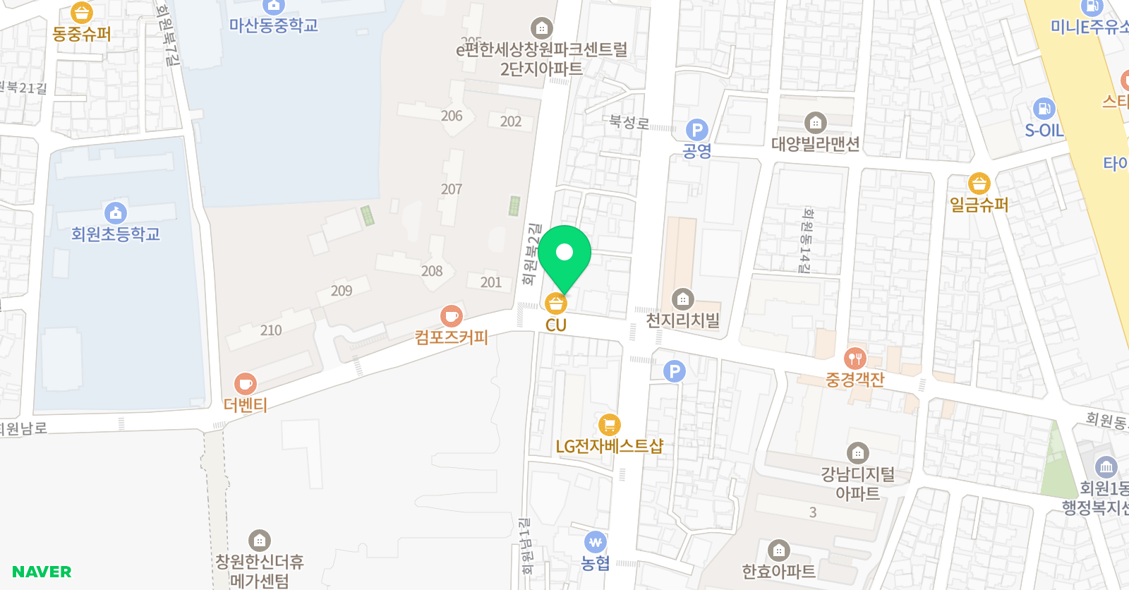 탑 영수전문학원 위치