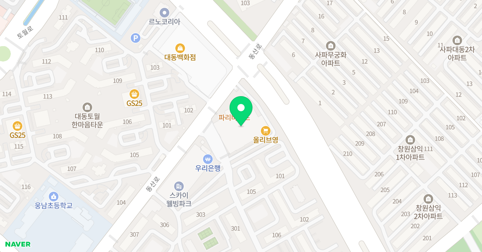 대교하이캠퍼스 토월학원 위치