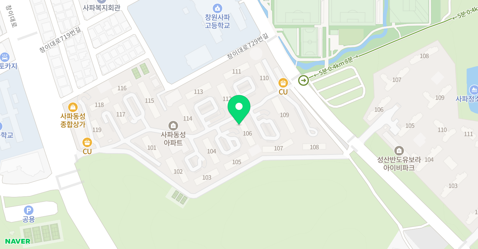 미래엔 수학 사파김쌤 학원 위치