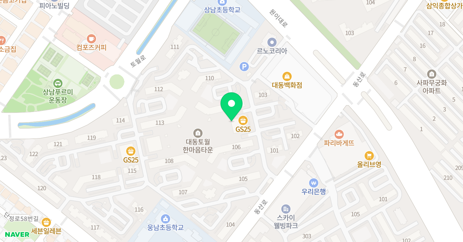 생각피움 미술교습소 위치
