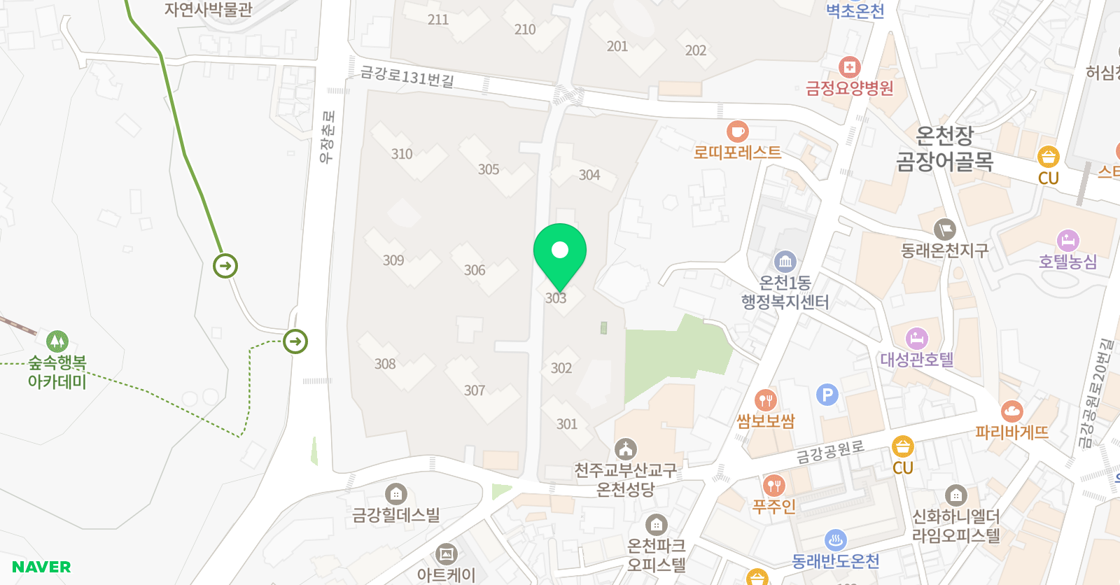 기탄사고력교실 부산래미안포레스티지3단지점 위치