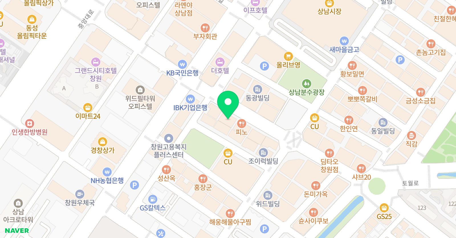 베이스볼클리닉 창원 위치