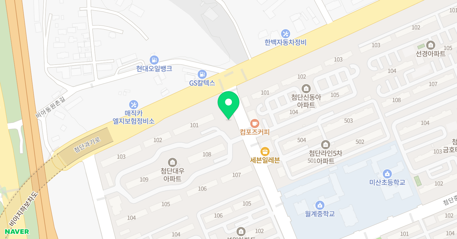 대우은솔 학원 위치