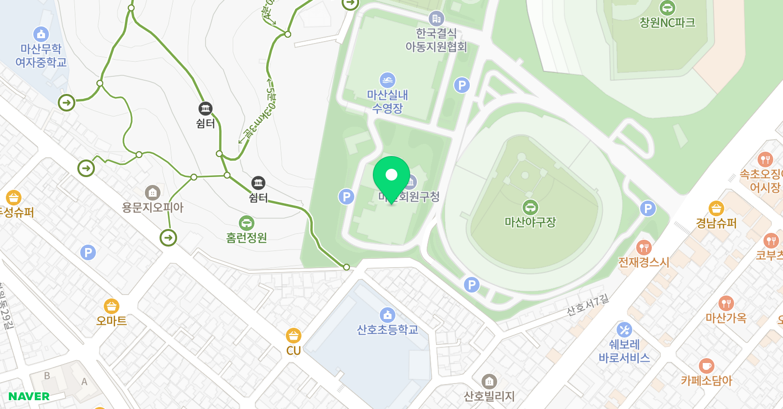 올림픽 실내수영장 위치