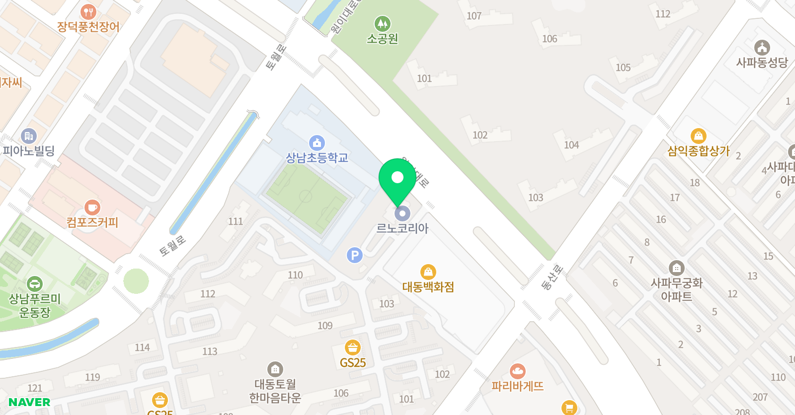 메카학원 위치