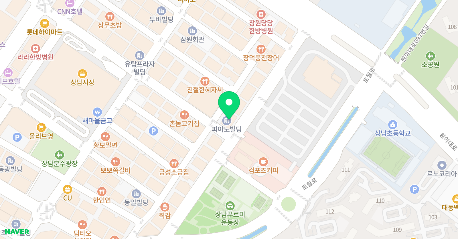 와이즈만영재교육 창원상남센터 위치