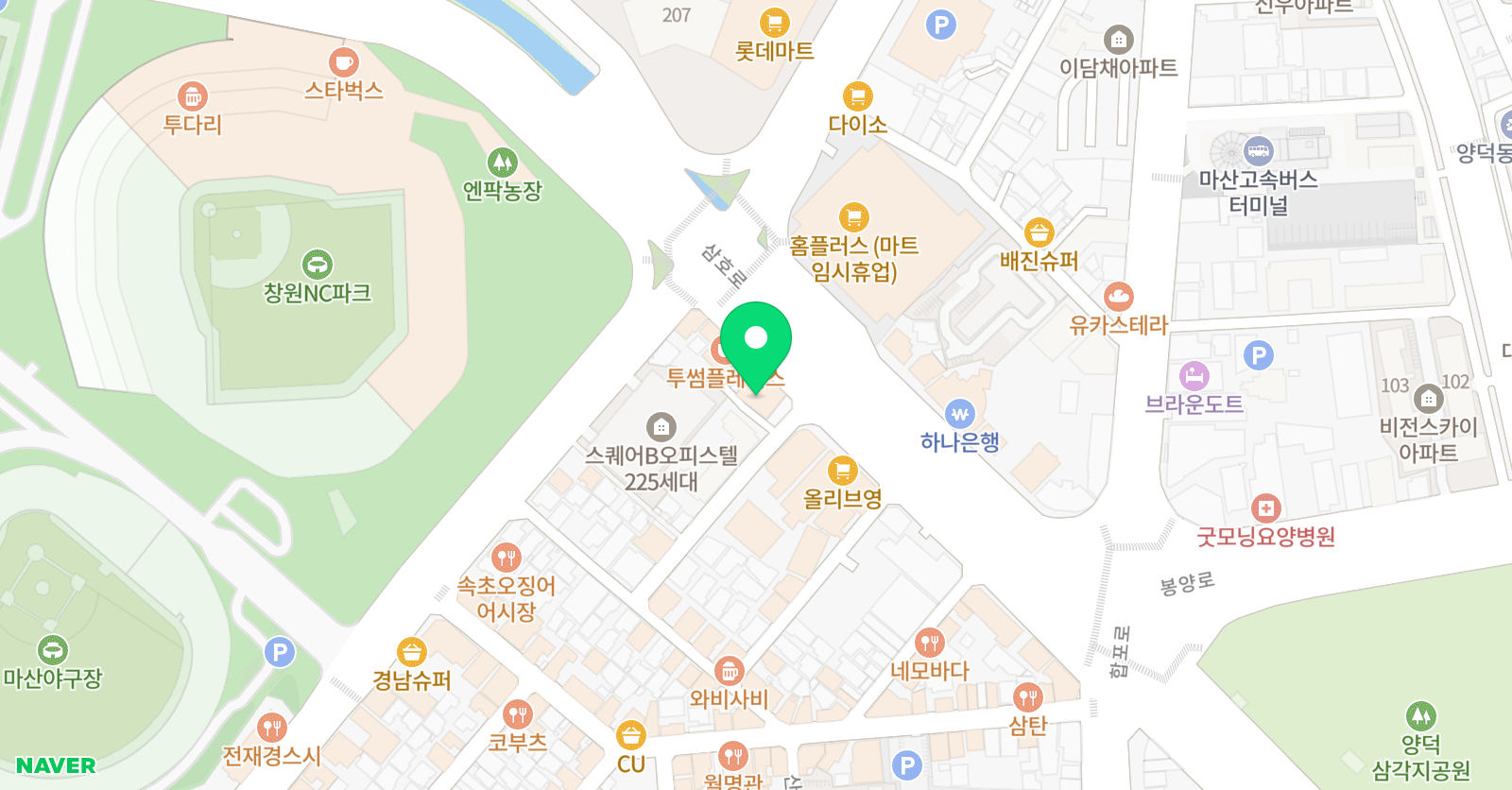 마산 그라운디댄스학원 위치