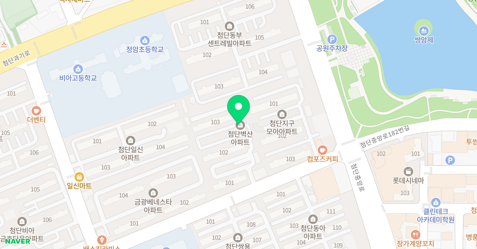 젭스 영어성경 홈스쿨 첨단점 위치