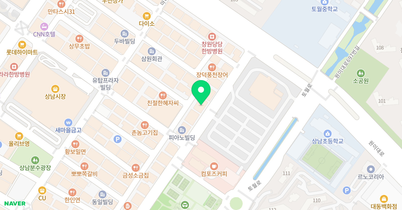 폴리 어학원 창원캠퍼스 위치