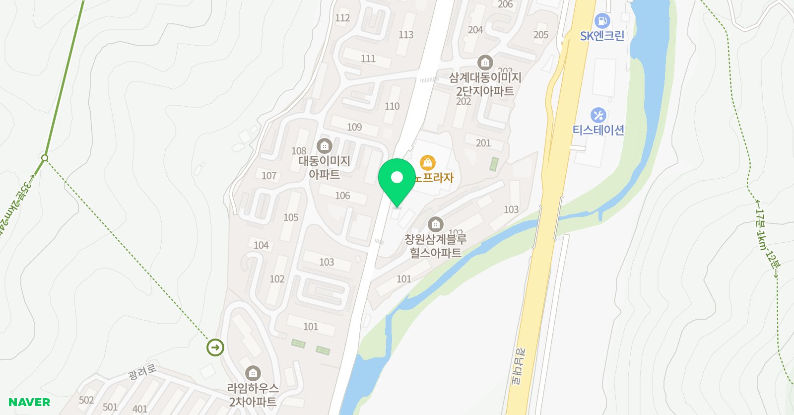 양리애아뜨리에 미술학원 위치