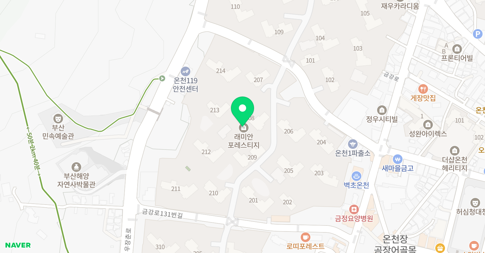 놀작마이아트 쁘띠포레아트센터 미술교습소 위치
