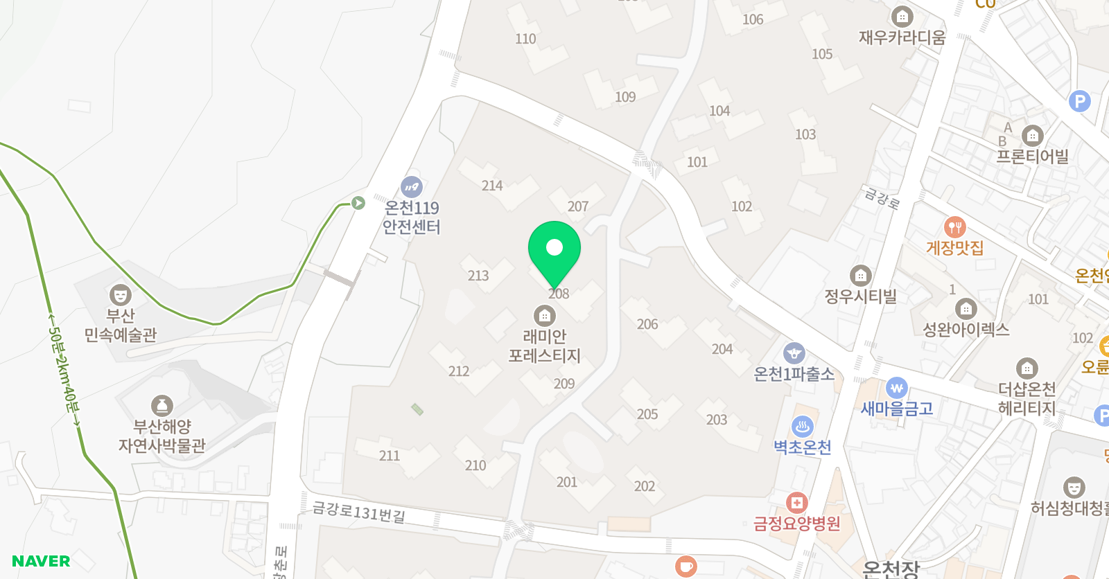 확신 준수학 학원 위치