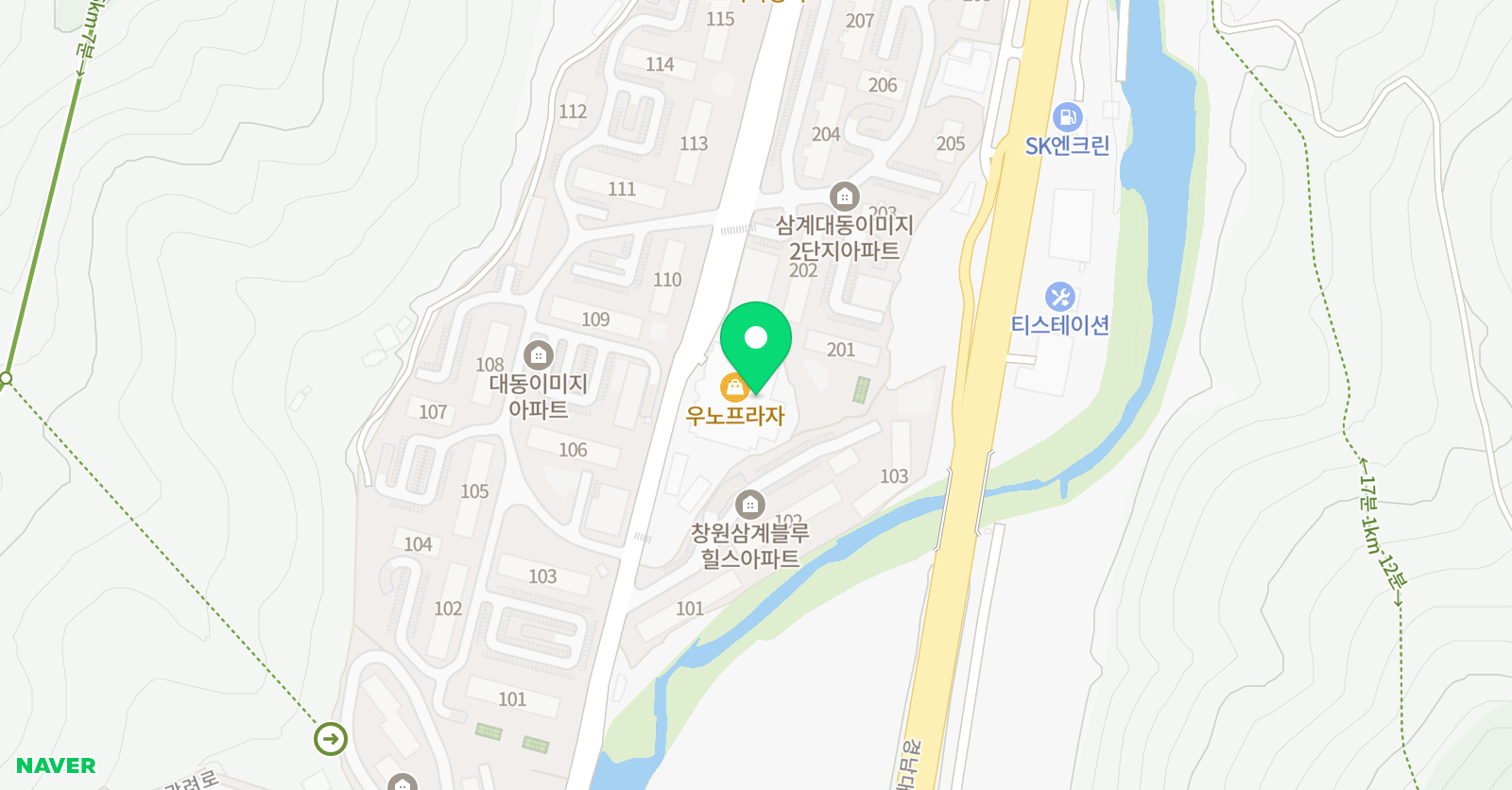 청솔나라 미술학원 위치