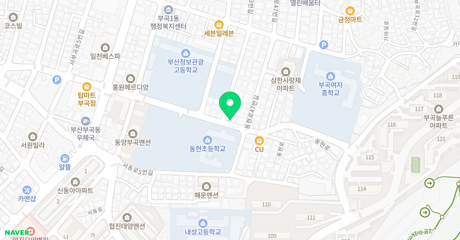 제니쌤 영어 위치