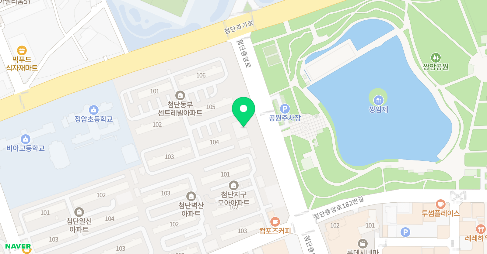 플라톤독서토론논술 첨단동부 논술교습소 위치