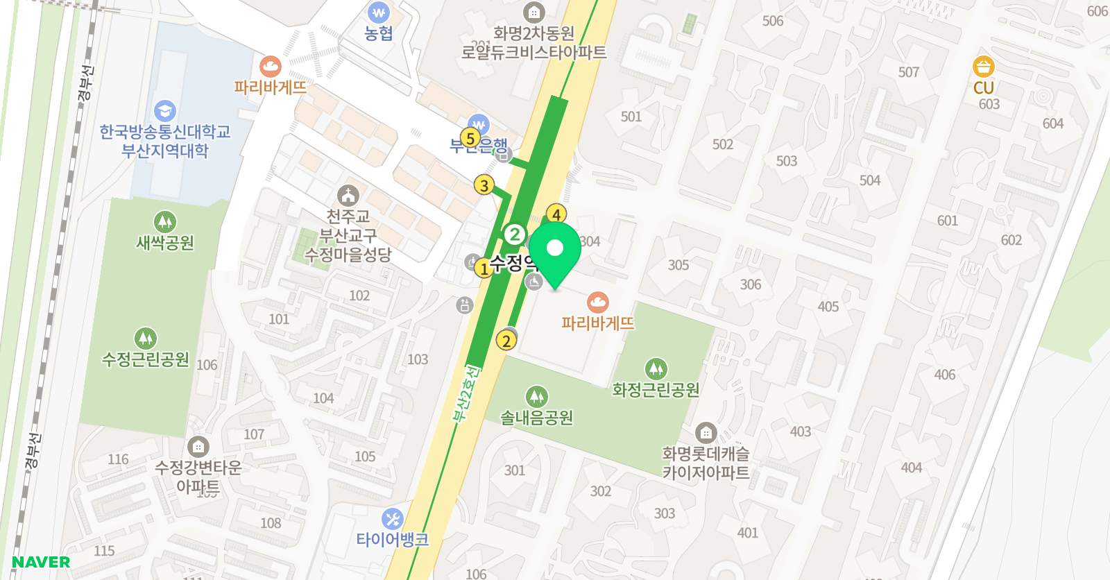 쎈수학러닝센터 화명일프로 수학교습소 위치