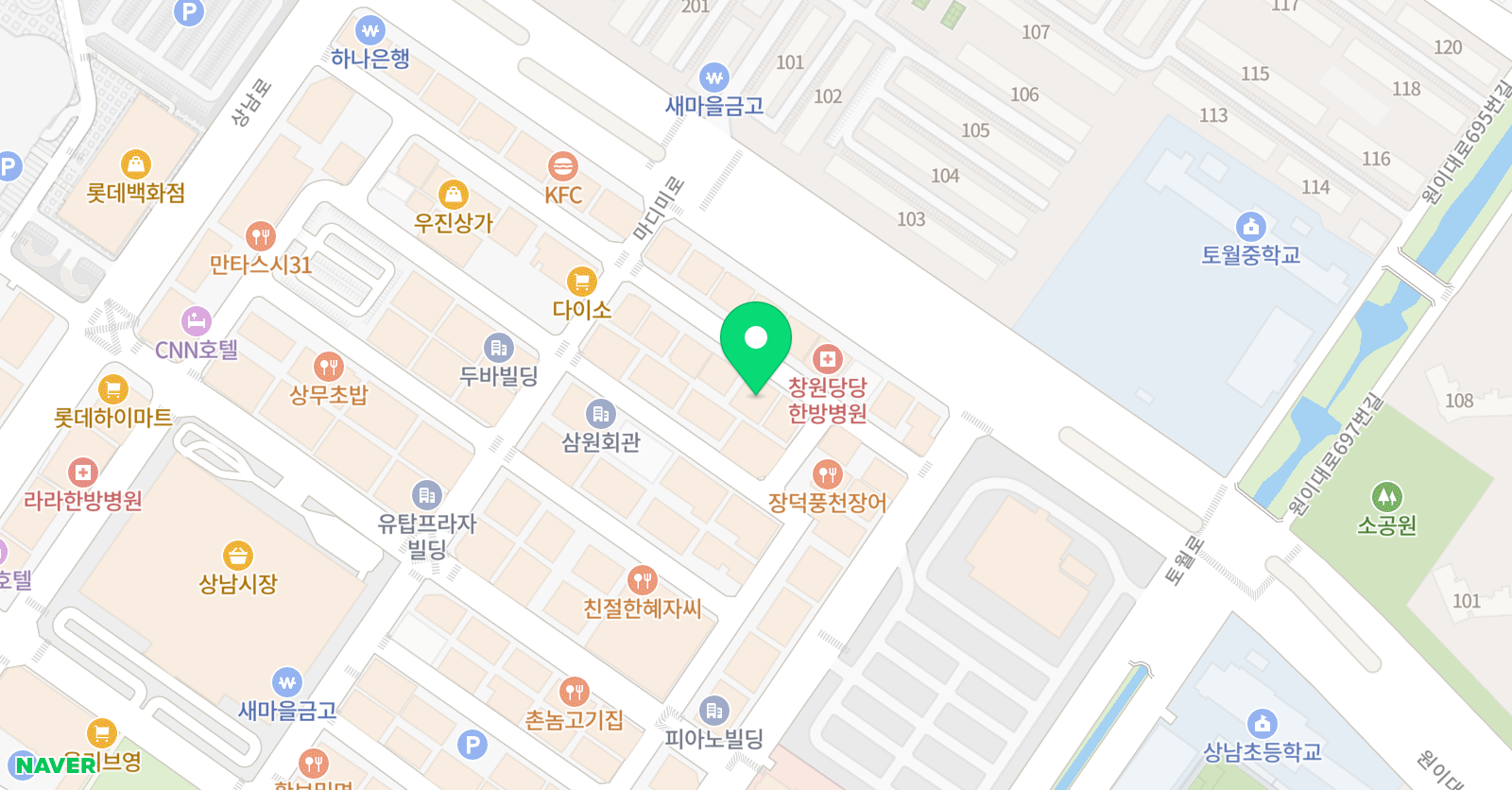스마트러닝 창원학원 위치