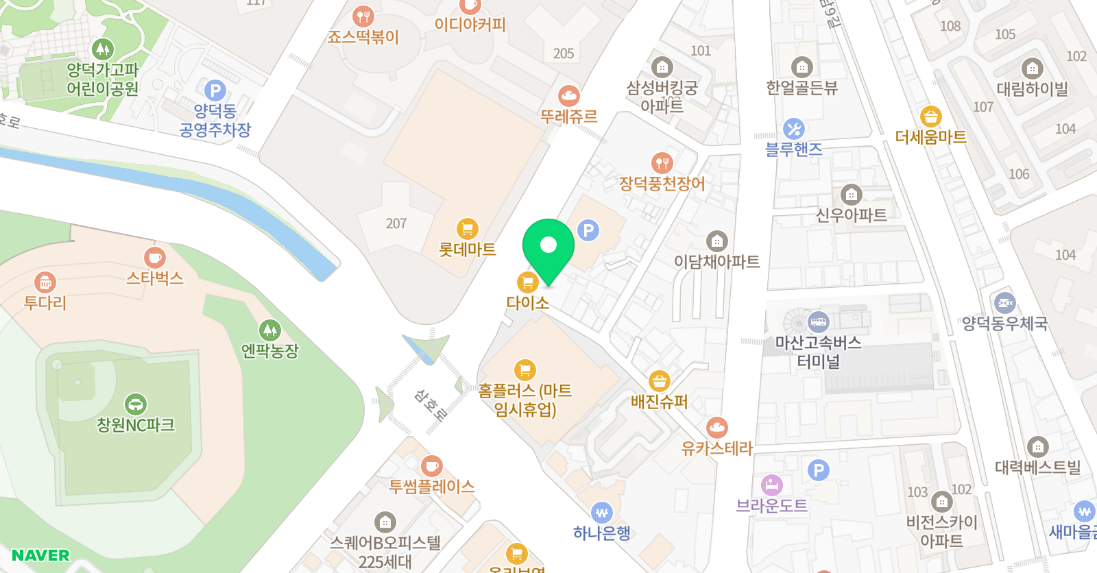 다해바 스터디학원 위치