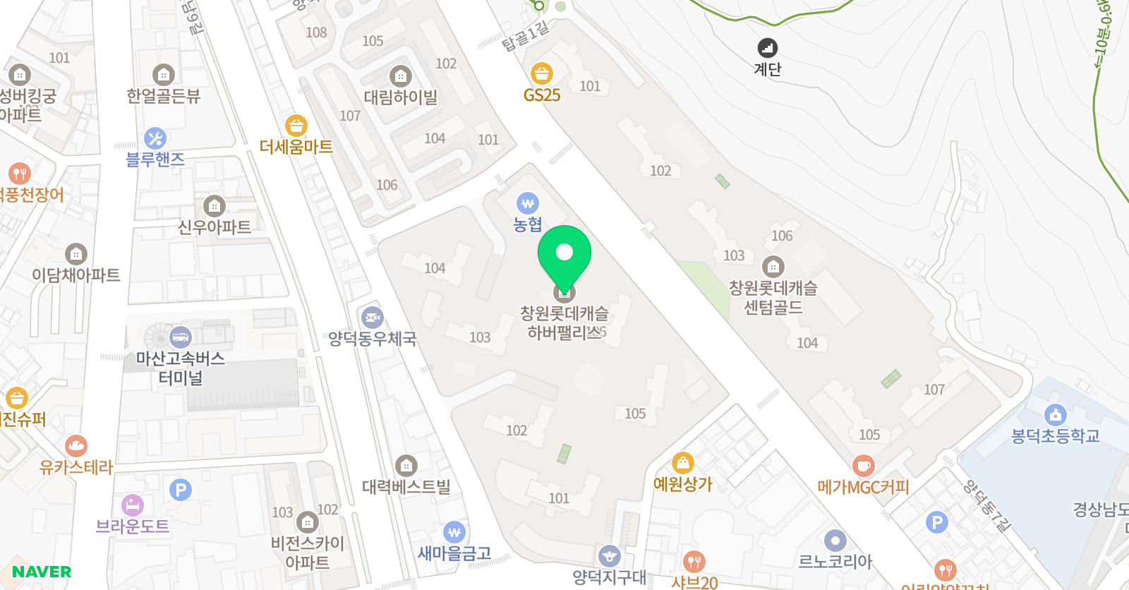 기탄사고력교실 양덕하버팰리스점 위치
