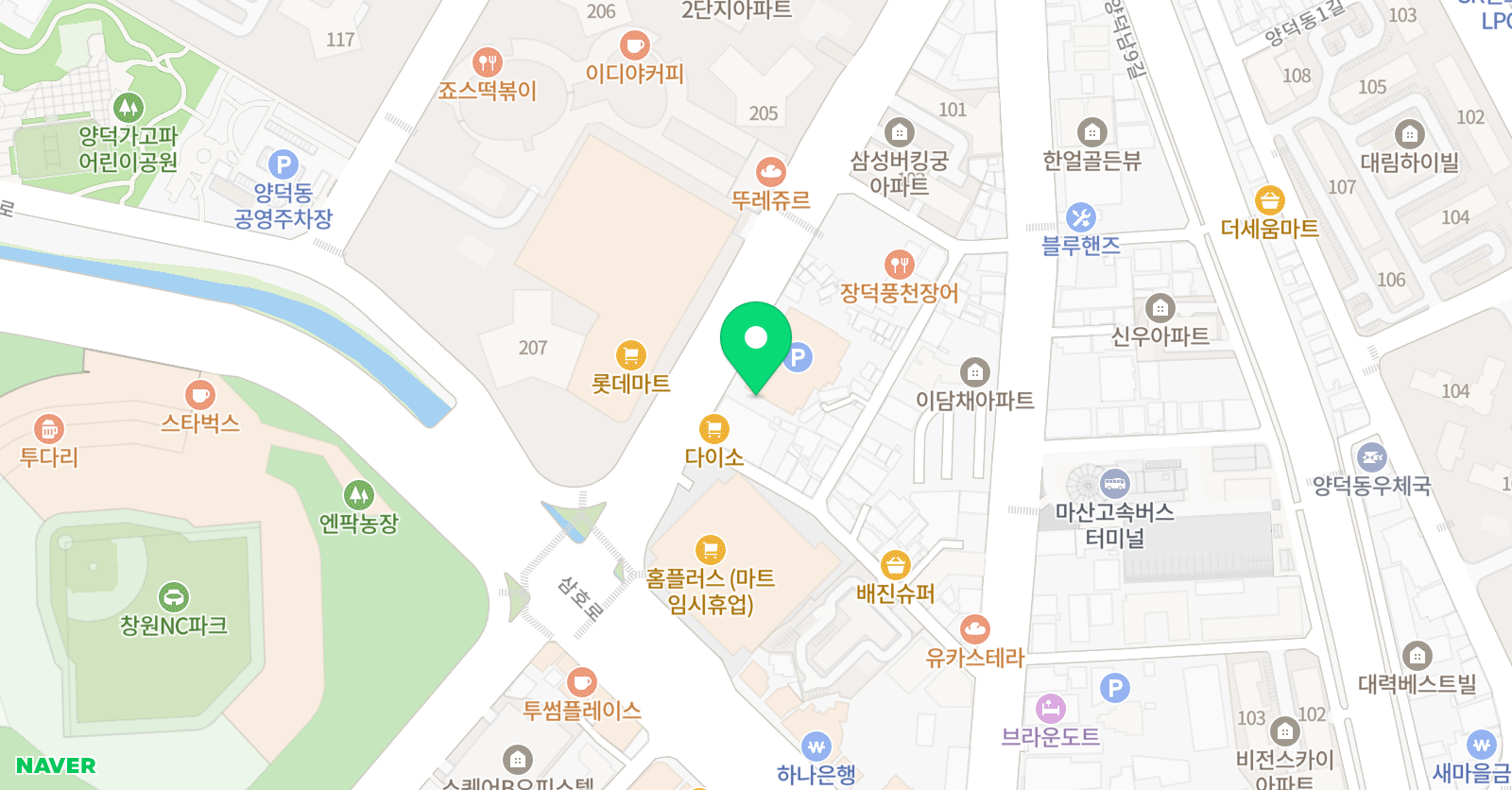 폴리 어학원 마산캠퍼스 위치