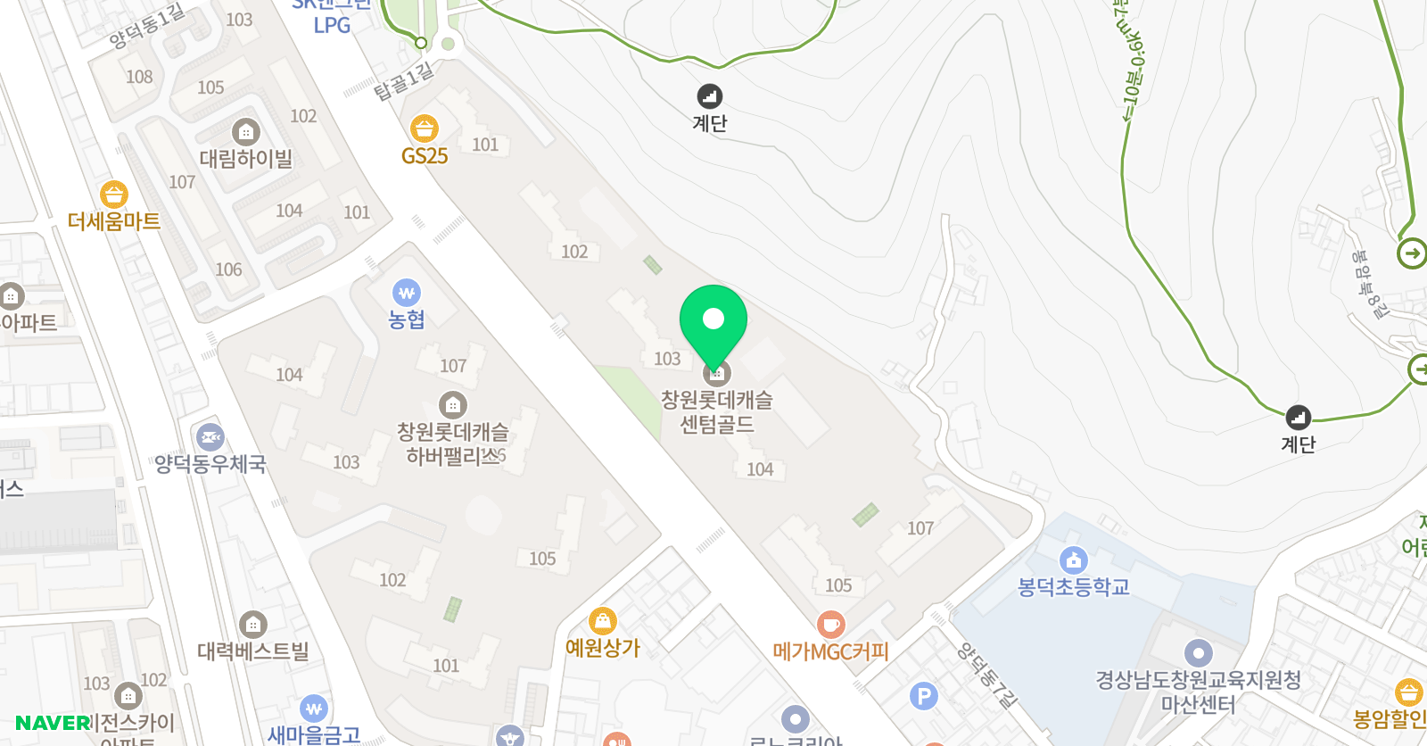 아소비 마산양덕3점 위치