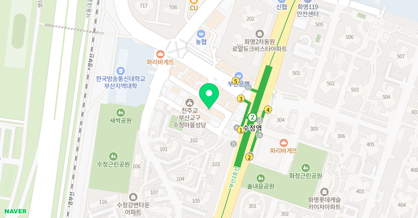 위너스영수학원 위치