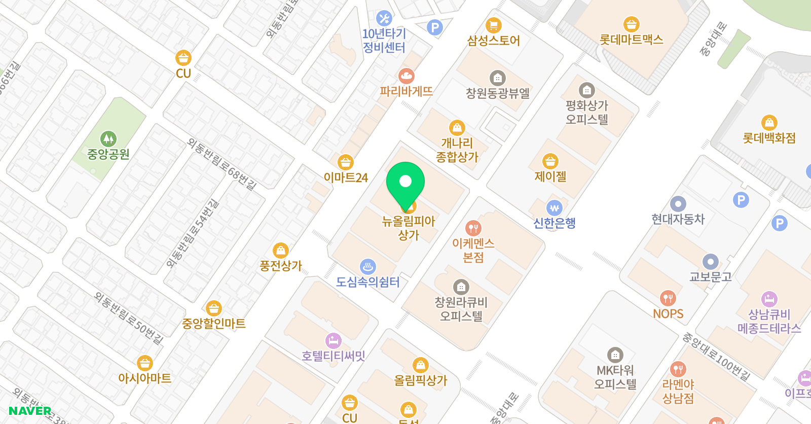 푸르넷 공부방 남창원지점 위치