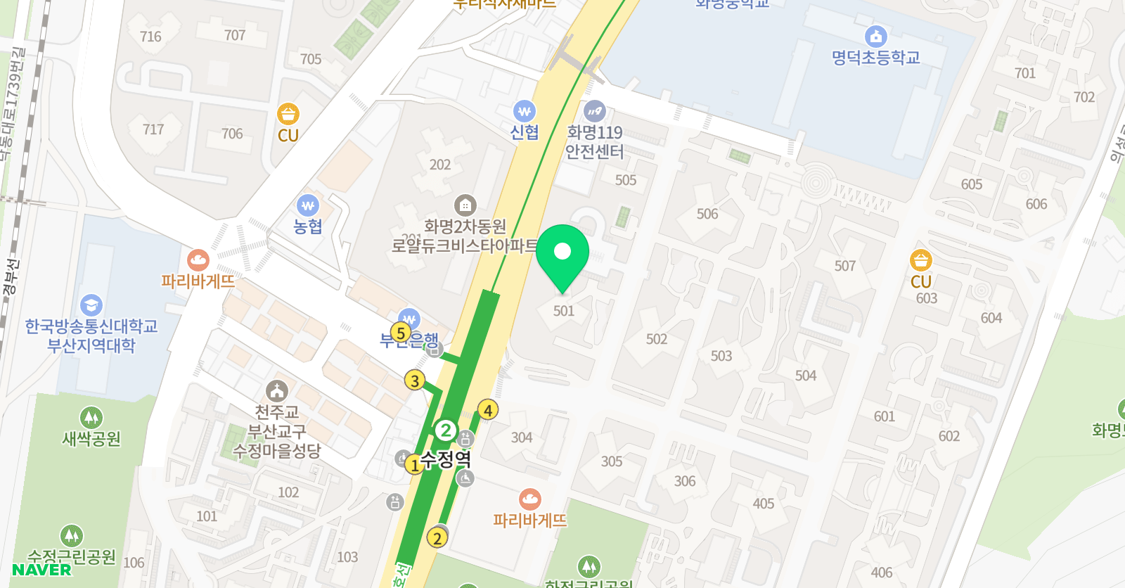 이은혜 원리수학 학원 위치