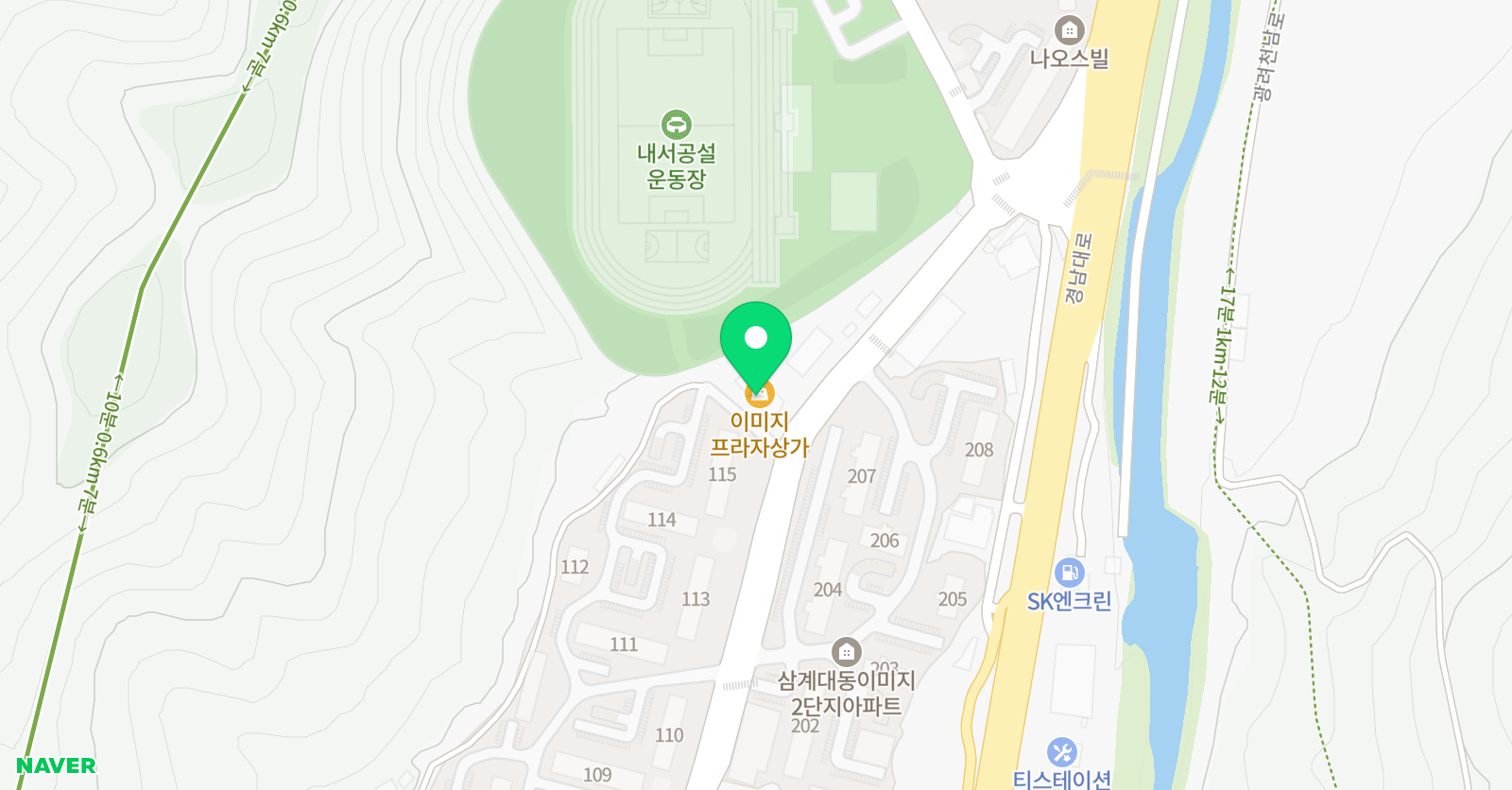 부림 태권도장 위치