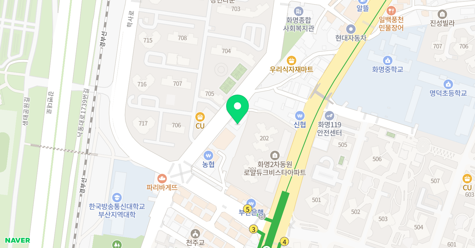 샘 미술학원 위치