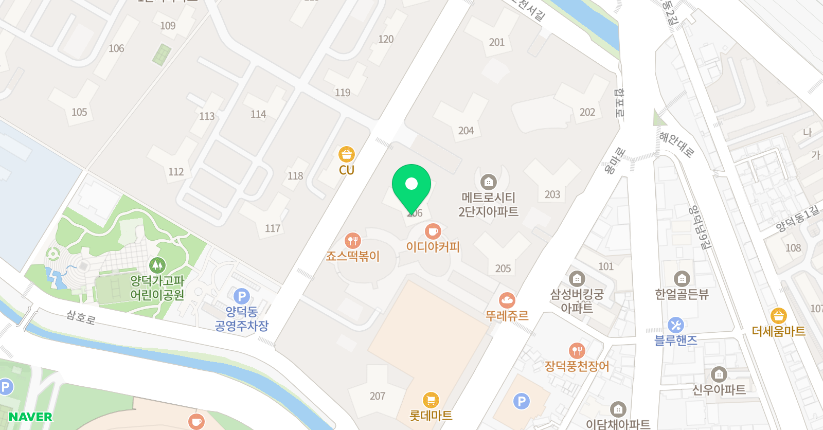 링키영어 마산메트로 2단지점 위치