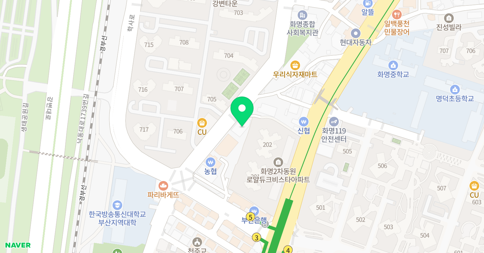 책나무대쌍카이저독서논술학원 위치