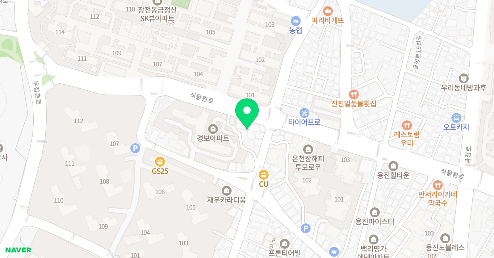 슈퍼스타어학원 장전점 위치