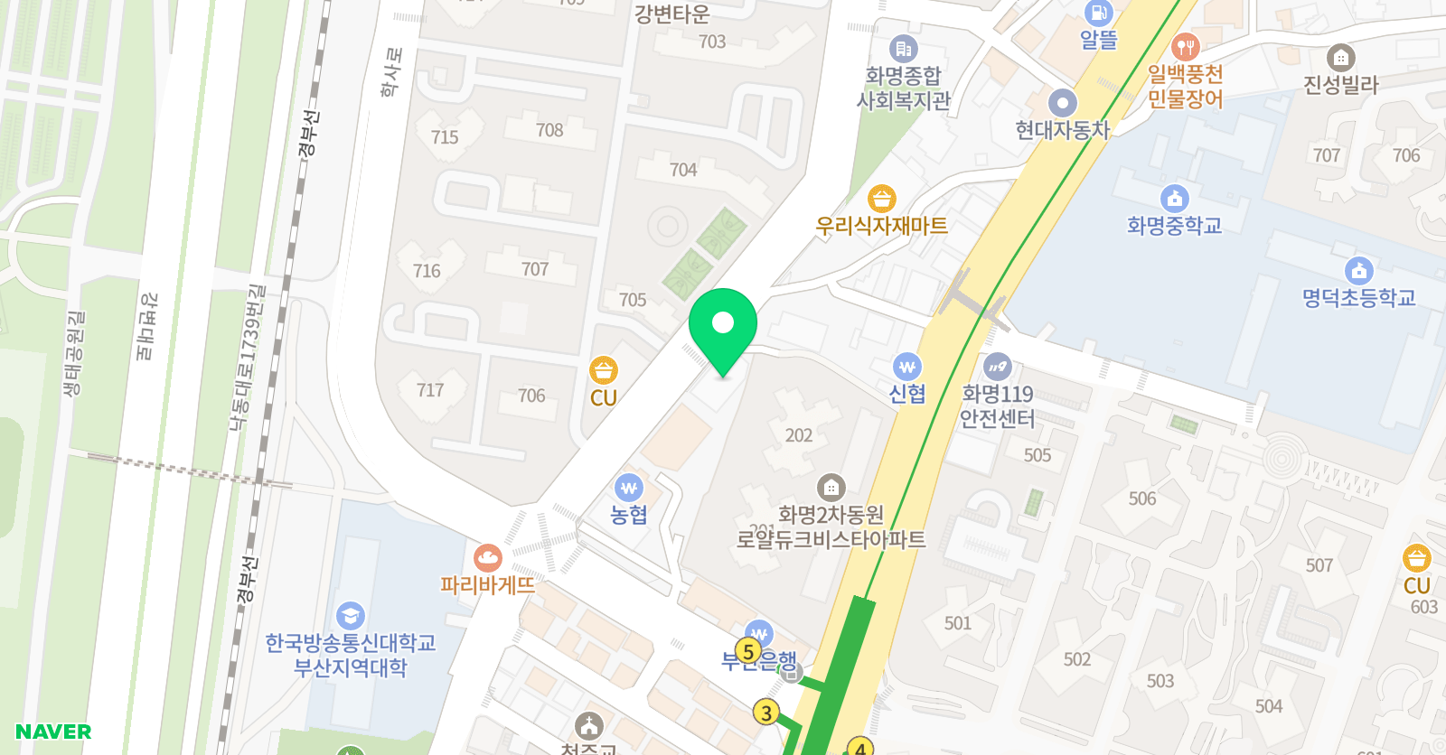 더뮤직트리음악학원 위치