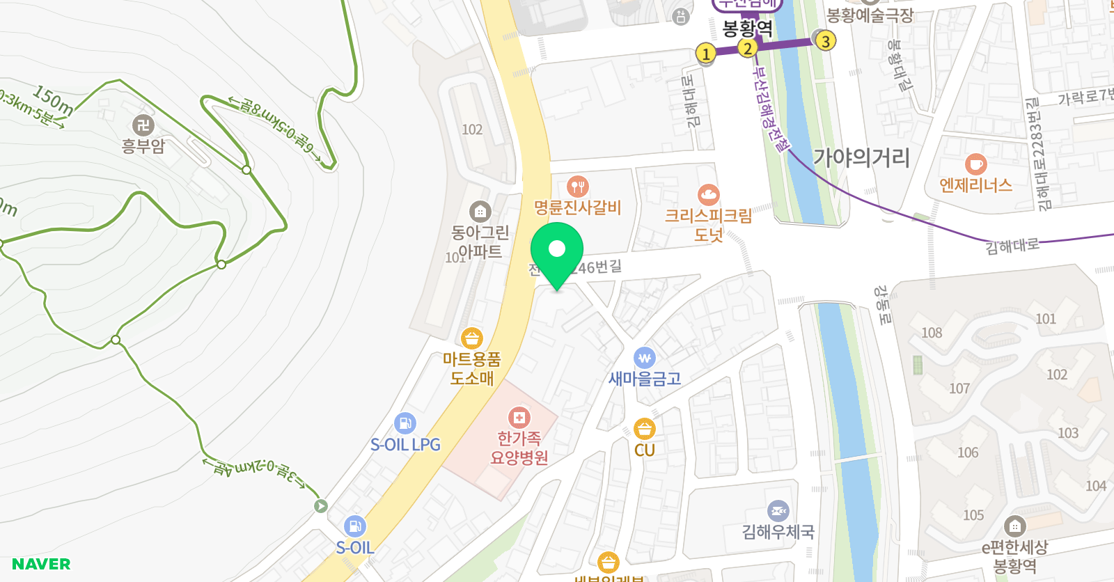 중앙 태권도 위치