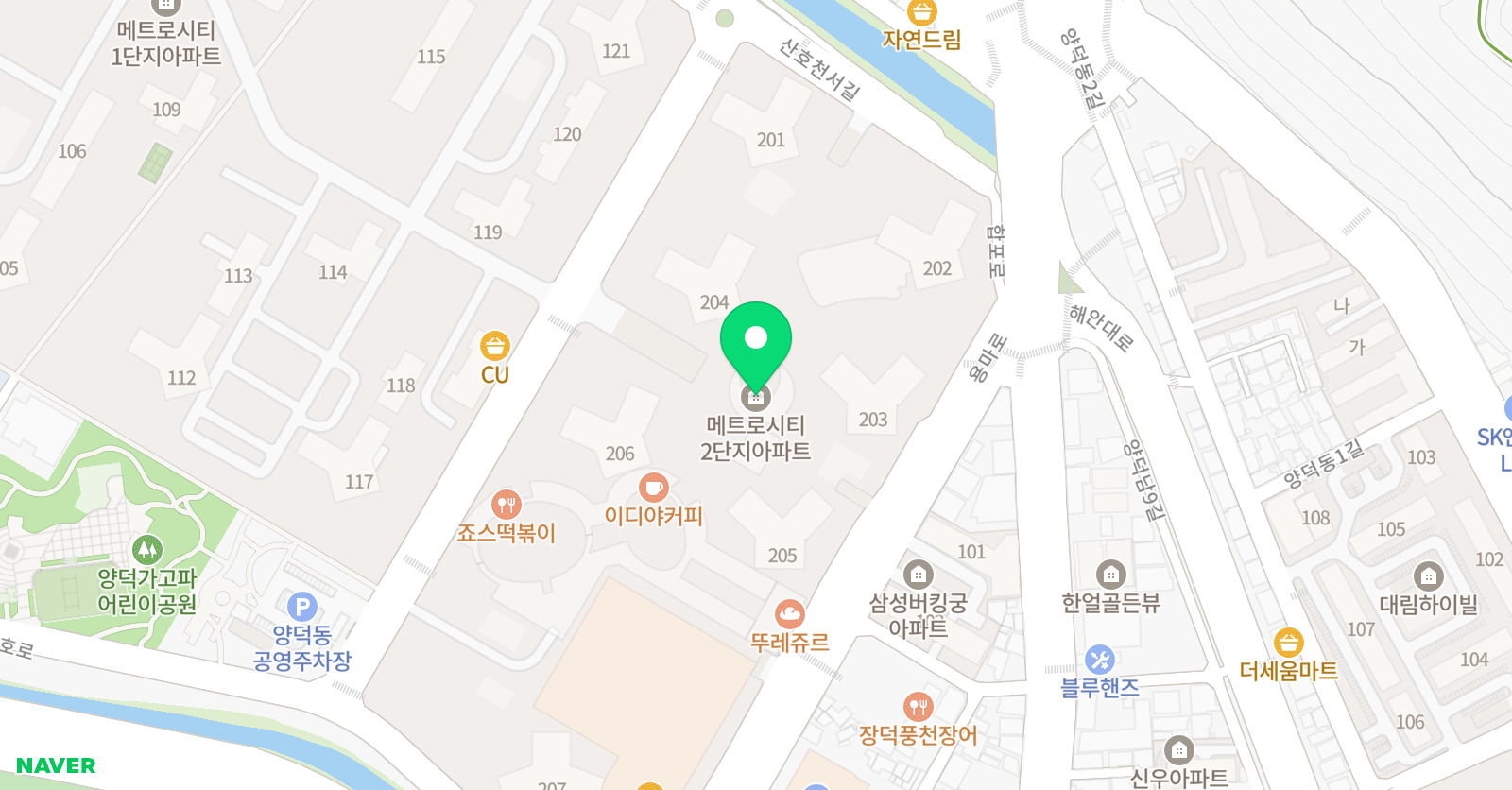 아름드리 미술학원 위치