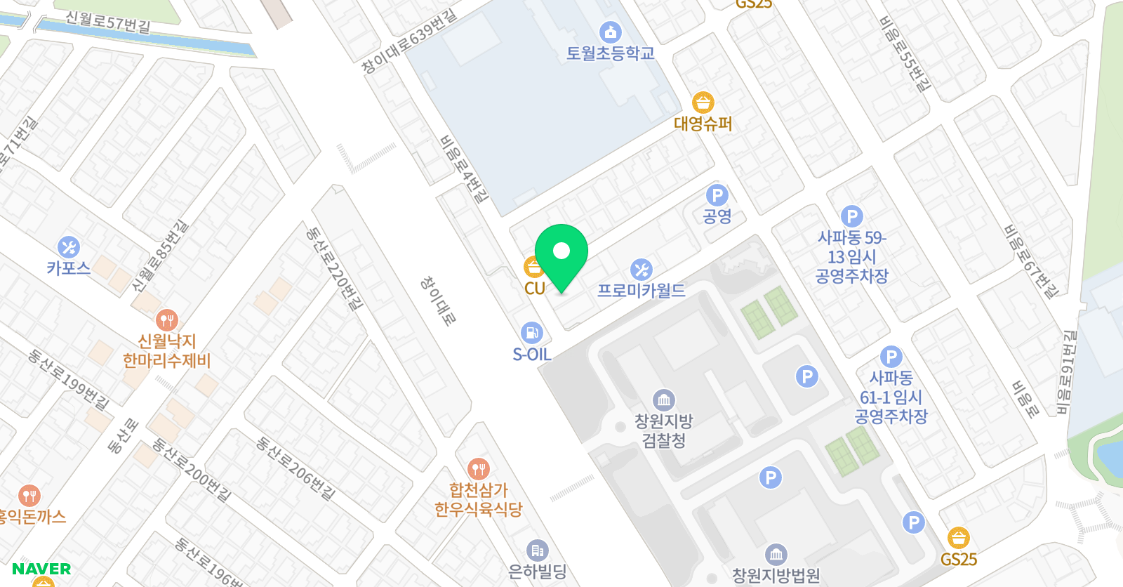 미래엔영어수학 토월학원 위치