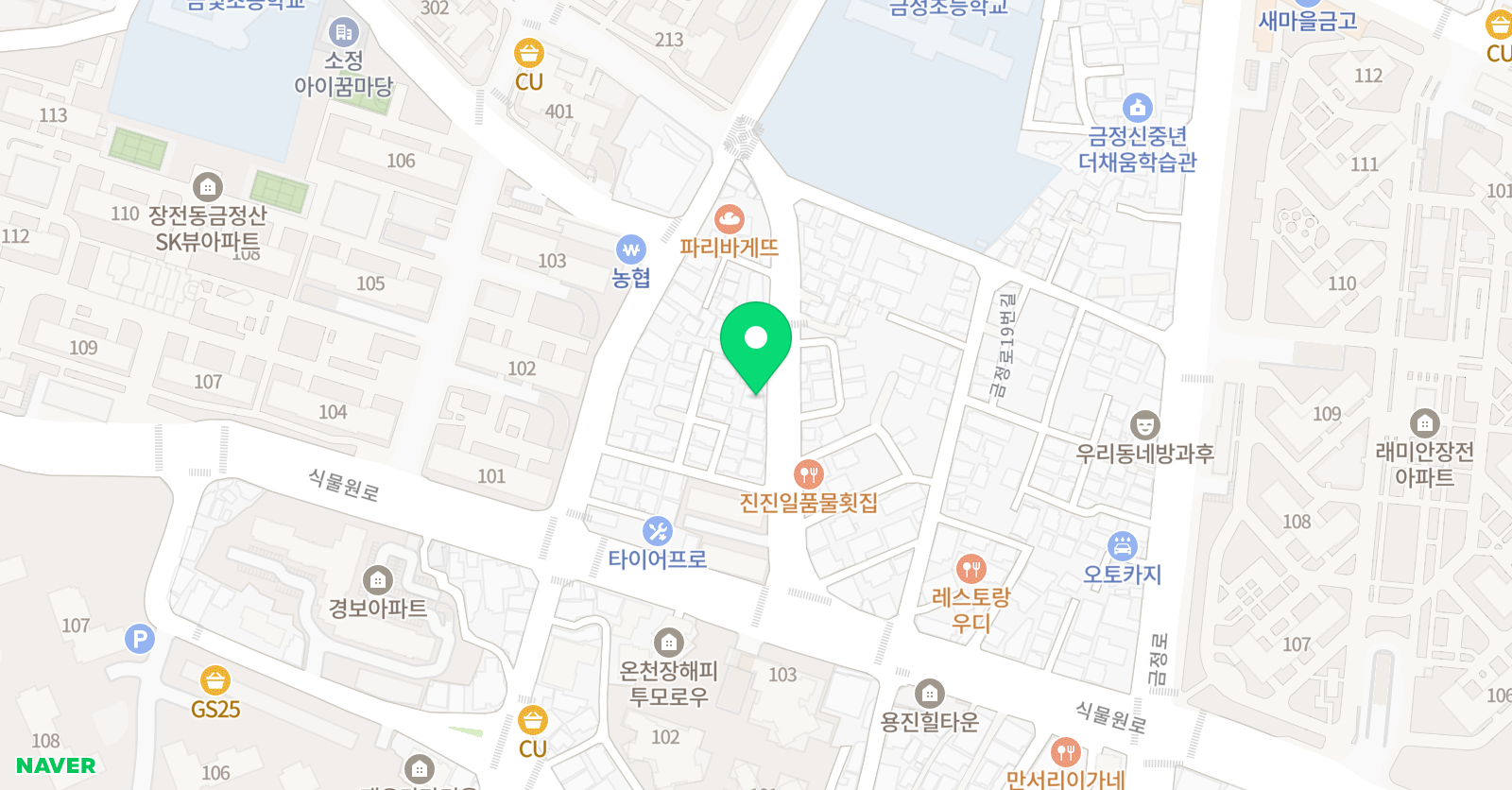 영어타임즈 영어교습소 장전동 위치