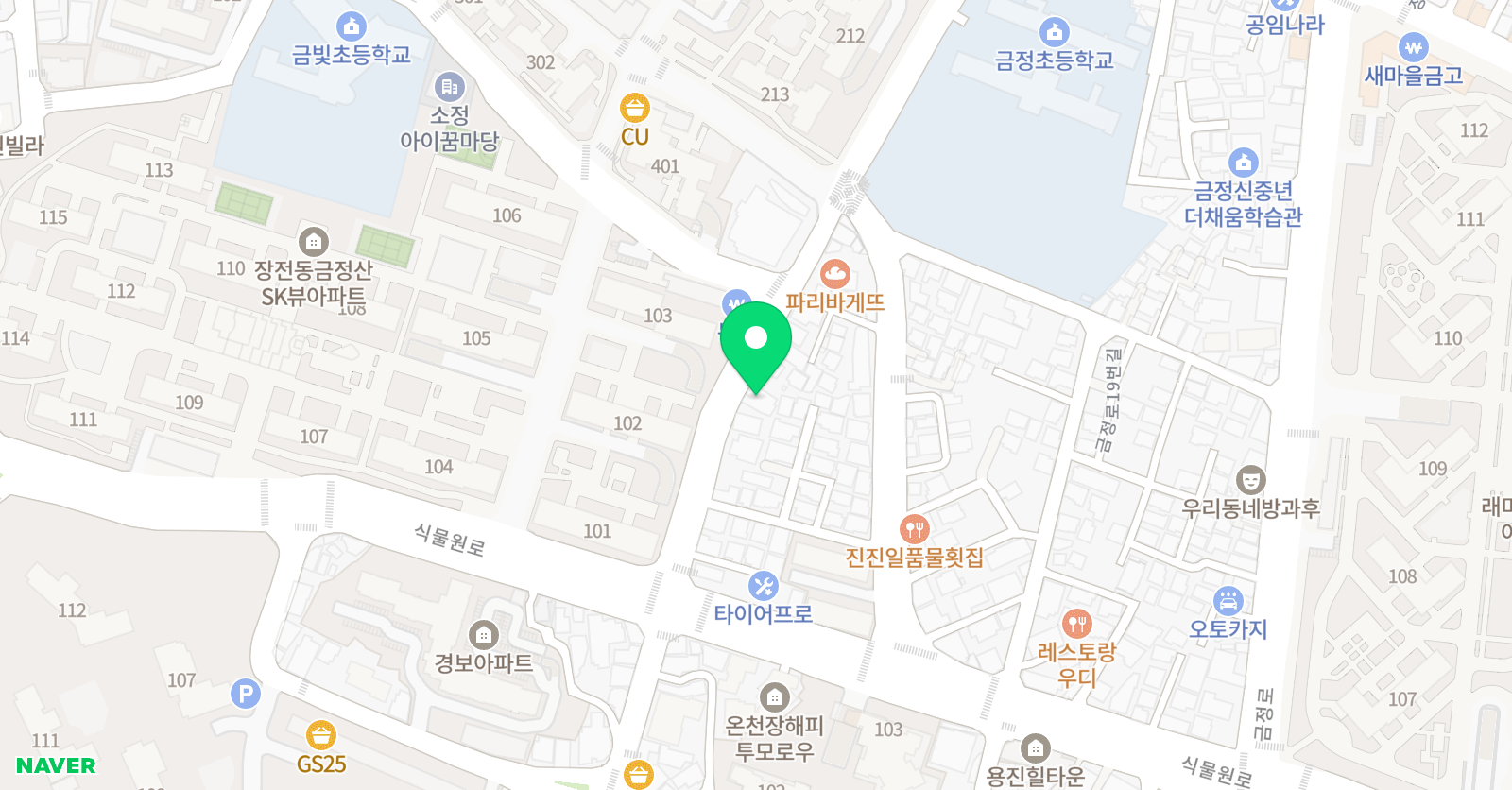 이상전문수학장전학원 위치